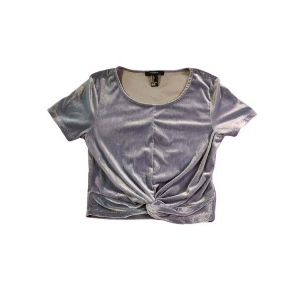 Forever 21 Blue Crop Top Size Small